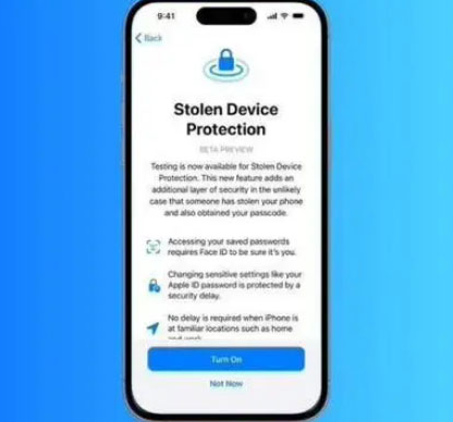 陵水苹果授权维修店分享被盗设备保护功能开启方法 
