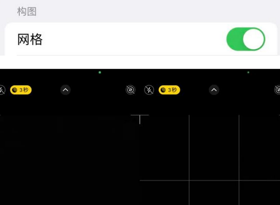 陵水苹果手机维修网点分享iPhone如何开启九宫格构图功能