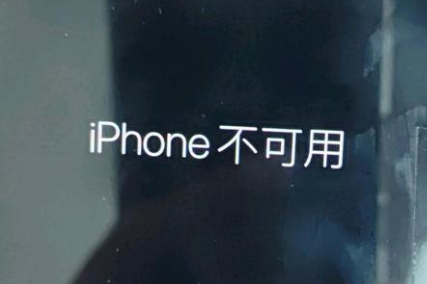 陵水苹果服务网点分享锁屏界面显示“iPhone 不可用”如何解决 