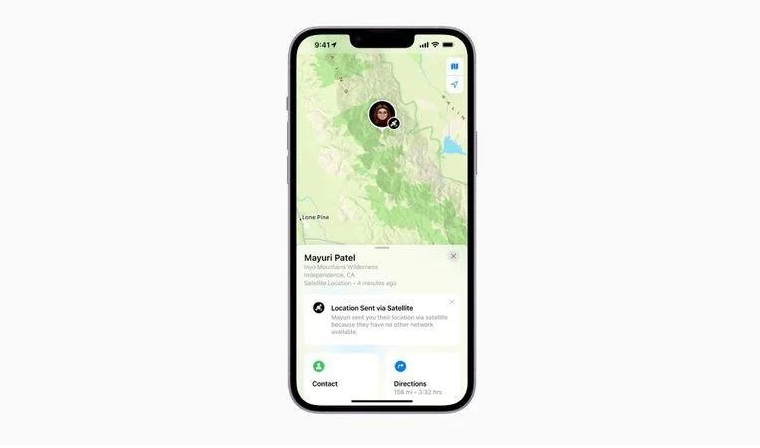 陵水苹果14维修分享iPhone14系列中 FindMy功能通过卫星分享位置方法教程 