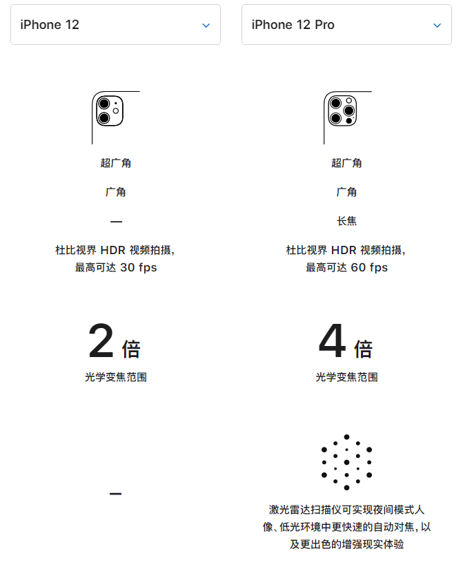 陵水苹果手机维修分享苹果 iPhone 12 与 iPhone 12 Pro 选哪款 